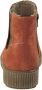 Rieker Chelsea boot met geruite elastische inzet Rood - Thumbnail 4