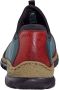 Rieker damesschoenen lage instappers N3271-35 blauw combi - Thumbnail 5