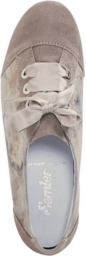 Semler Veterschoen met trendy dessin Taupe