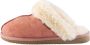 Shepherd Comfortabele Nubuck Leren Pantoffels met Echte Lamsvacht Voering Brown Dames - Thumbnail 4