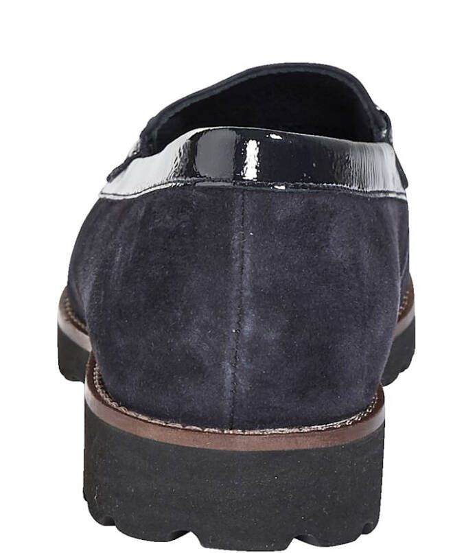 Sioux Mocassin van hoogwaardig lamssuède Donkerblauw