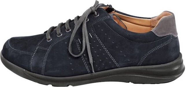 Ströber Veterschoen met rits Marine Grijs