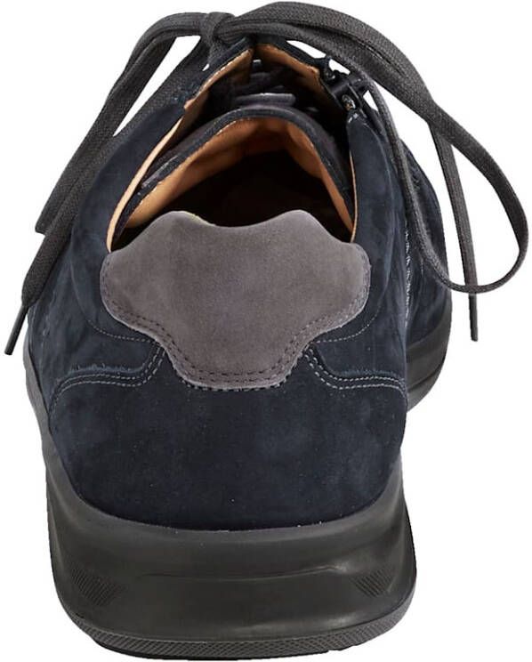 Ströber Veterschoen met rits Marine Grijs