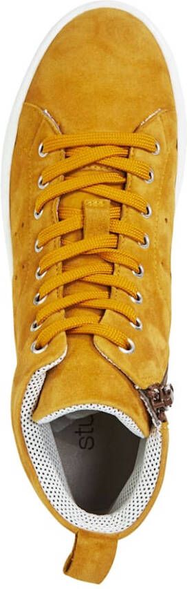 Studio W Hoge sneaker in modieuze stijl Okergeel