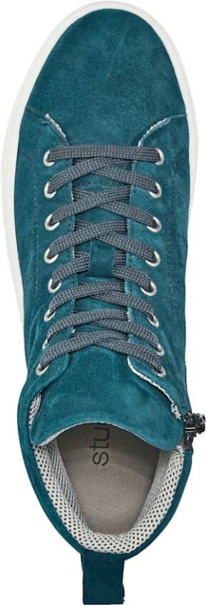 Studio W Hoge sneaker in modieuze stijl Petrol