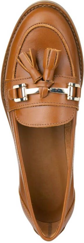 Studio W Loafer met leren sierkwastje Cognac