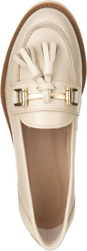 Studio W Loafer met leren sierkwastje Crème