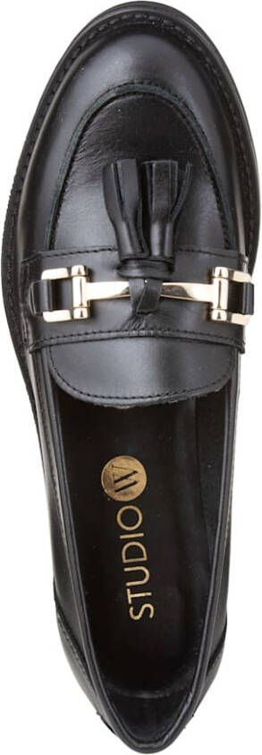 Studio W Loafer met leren sierkwastje Zwart