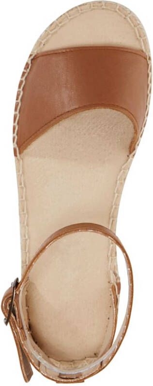 Studio W Sandaaltje in trendy espadrillestijl Cognac