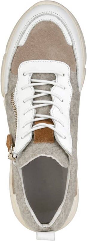Studio W Sneaker in een trendy kleurencombinatie Wit Beige