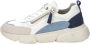 Studio W Sneaker in een trendy kleurencombinatie Wit Blauw - Thumbnail 4