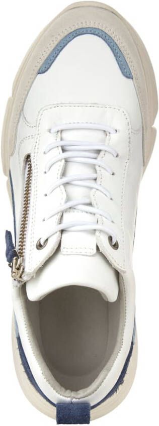 Studio W Sneaker in een trendy kleurencombinatie Wit Blauw