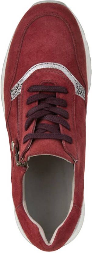 Studio W Sneaker met fraaie metallic details Bordeaux Zilverkleur