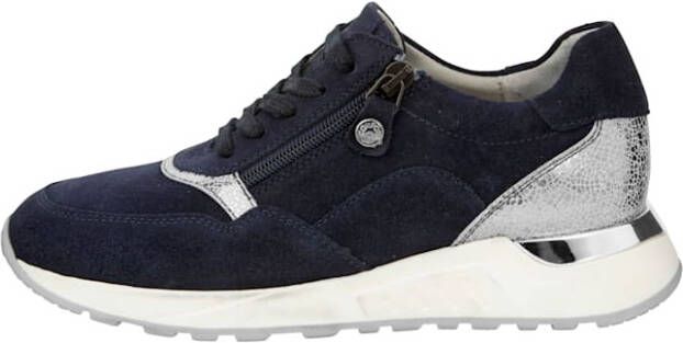 Studio W Sneaker met fraaie metallic details Marine Zilverkleur