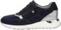 Studio W Sneaker met fraaie metallic details Marine Zilverkleur - Thumbnail 2