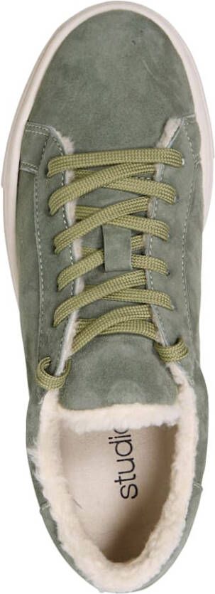 Studio W Sneaker met mooi imitatievacht Mint