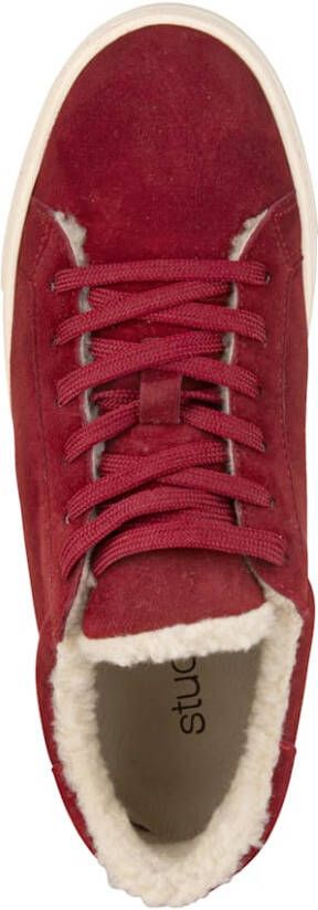 Studio W Sneaker met mooi imitatievacht Rood