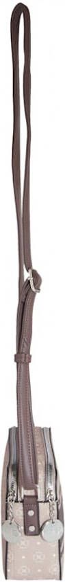 Taschenherz Schoudertas met LOVE opschrift Beige Bruin
