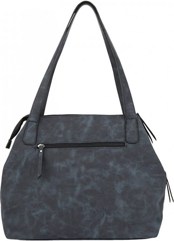 Taschenherz Shopper met perforaties Donkerblauw
