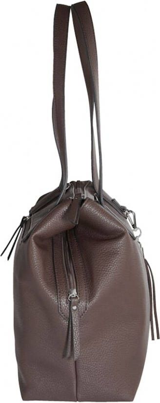 Taschenherz Shopper met afneembaar kwastje Donkerbruin
