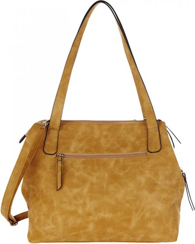 Taschenherz Shopper met perforaties Mosterdgeel