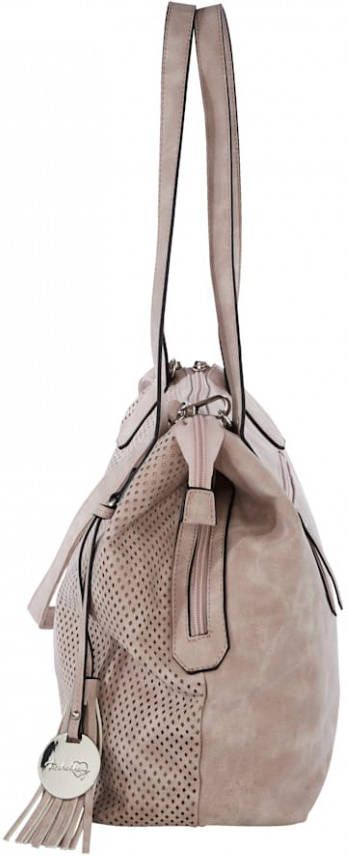 Taschenherz Shopper met perforaties Oudroze
