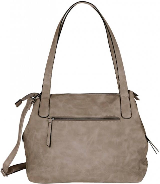 Taschenherz Shopper met perforaties Zand