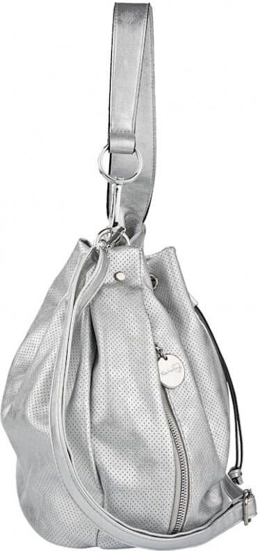 Taschenherz Tas met fijne perforaties Zilverkleur