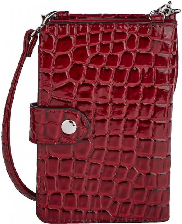 Taschenherz Telefoontasje met portemonnee Rood