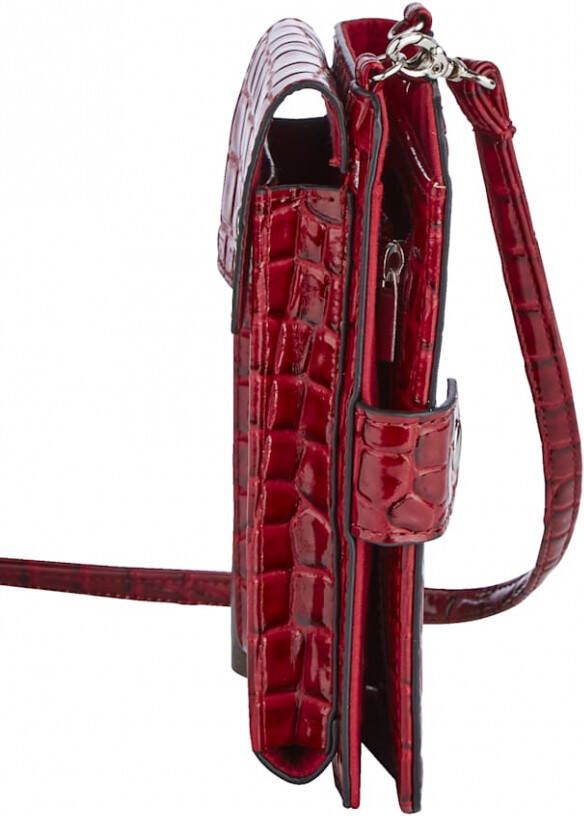 Taschenherz Telefoontasje met portemonnee Rood