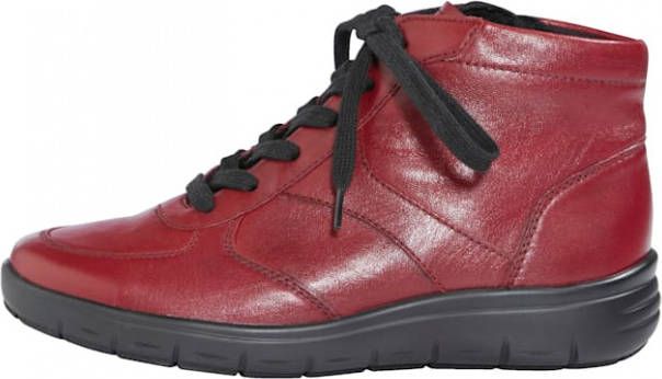 Vamos Hoge veterschoen met shockabsorber Rood