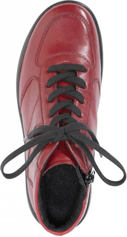 Vamos Hoge veterschoen met shockabsorber Rood