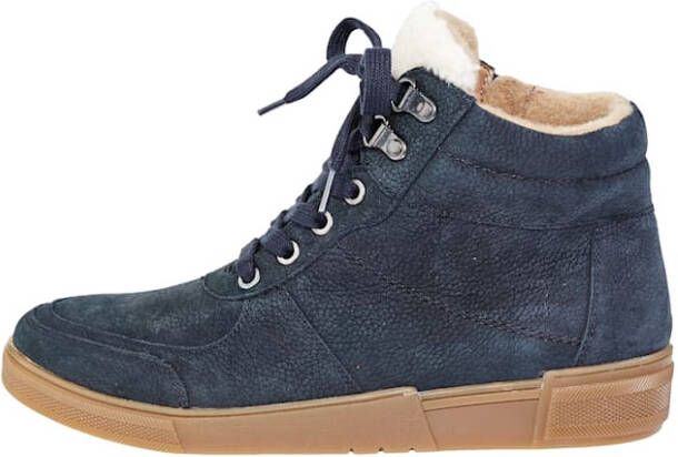 Waldläufer Hoge veterschoen Donkerblauw