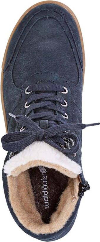 Waldläufer Hoge veterschoen Donkerblauw