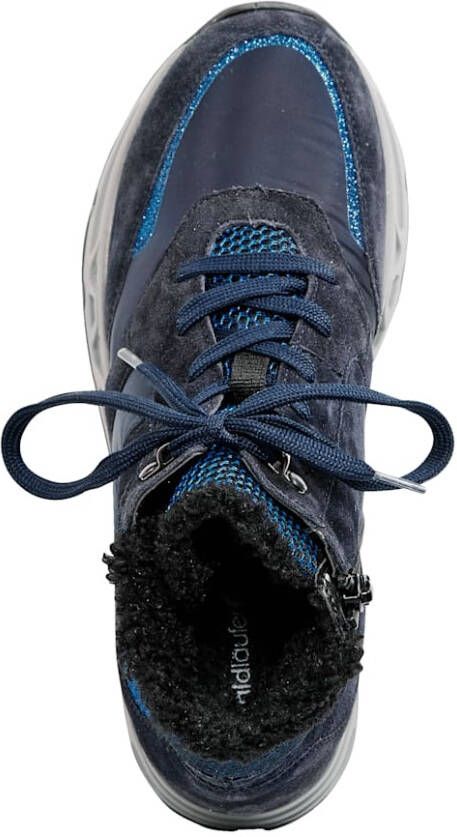 Waldläufer Hoge veterschoen Donkerblauw