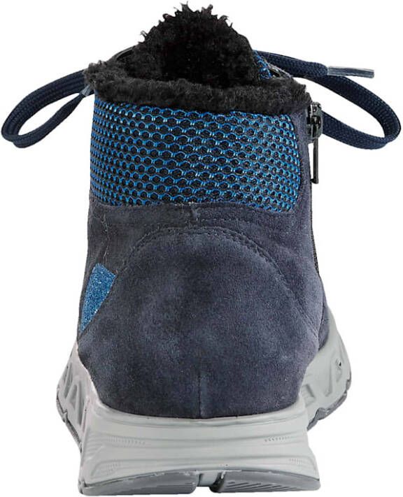 Waldläufer Hoge veterschoen Donkerblauw