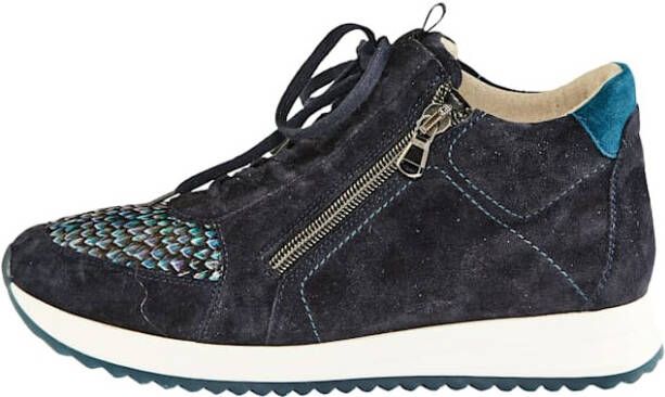 Waldläufer Hoge veterschoen Donkerblauw