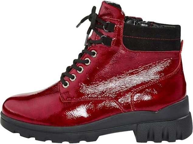 Waldläufer Hoge veterschoen met lichte EVA-zool Rood
