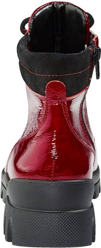 Waldläufer Hoge veterschoen met lichte EVA-zool Rood