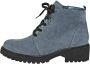 Waldläufer Hoge veterschoen Warme voering van textiel Blauw - Thumbnail 2