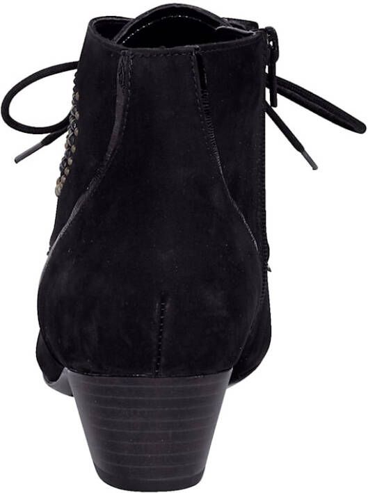 Waldläufer Hoge veterschoen Zwart