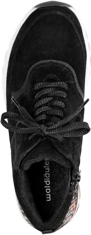 Waldläufer Hoge veterschoen Zwart