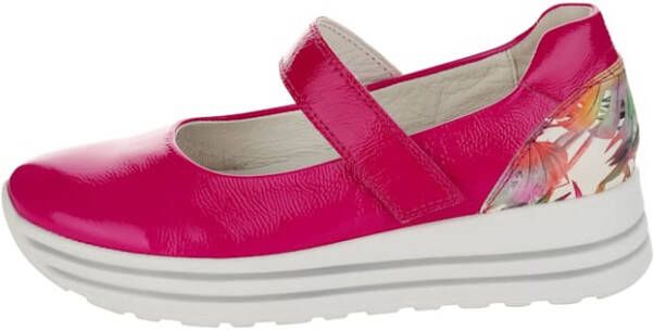 Waldläufer Klittenbandschoen met binnenzool met hielpolster Pink