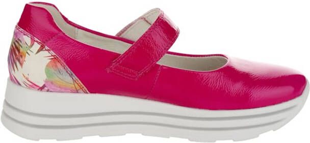 Waldläufer Klittenbandschoen met binnenzool met hielpolster Pink