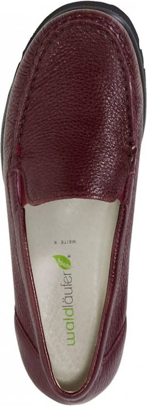 Waldläufer Mocassin met EVA zool Bordeaux