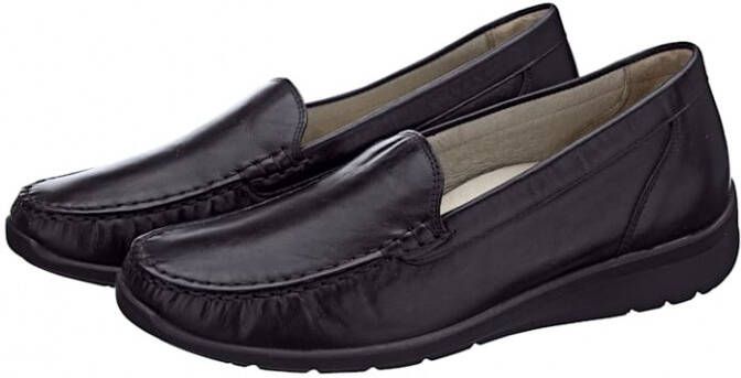 Waldläufer Mocassin in tijdloos design Zwart