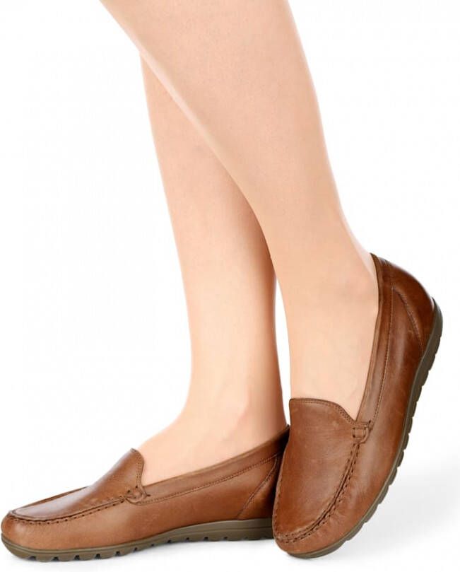 Waldläufer Mocassin in tijdloos mooi model Cognac