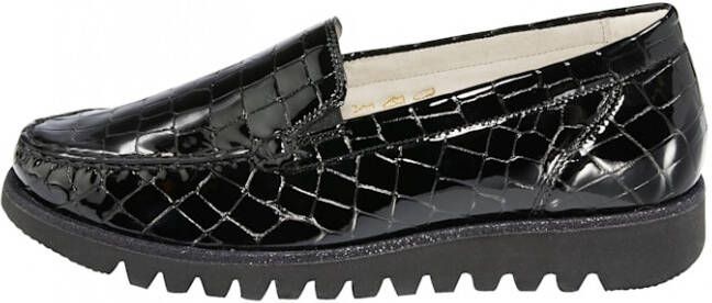 Waldläufer Mocassin met EVA zool Zwart