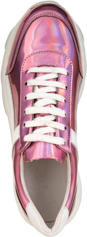 WENZ Sneaker in opvallende metallic look Zilverkleur Wit