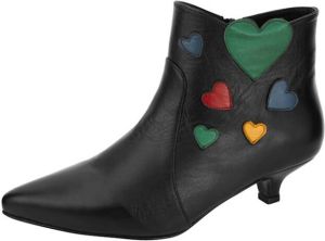 Gemini Ankle boot in puntig model Zwart Multicolor